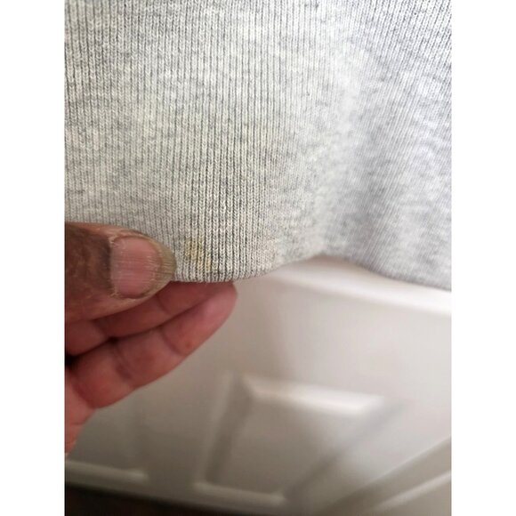 Champion Varsity Athletic Grey Sweatshirt With Patches & Embroidered Details Siz - Picture 9 of 9